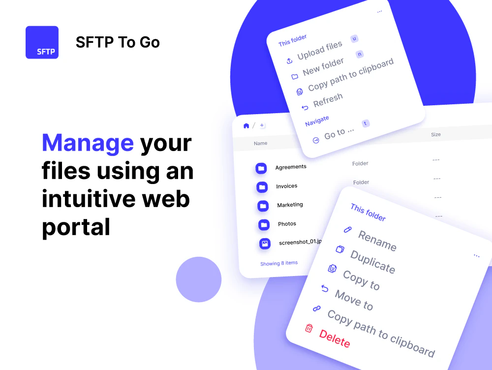 screenshot of SFTP To Go